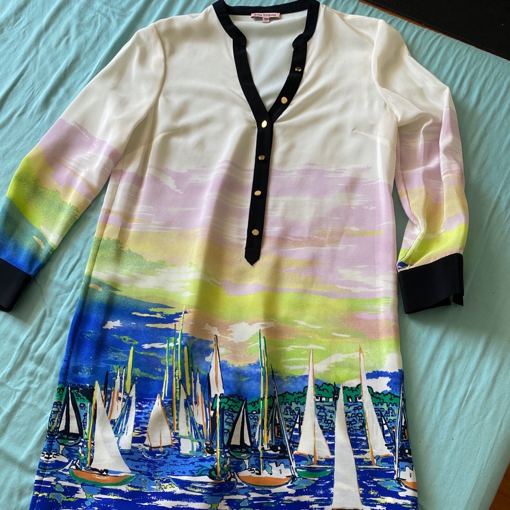 Juicy couture silk patterned dress